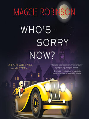 cover image of Who's Sorry Now?
